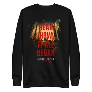 A Quiet Place: Day One Hear How It All Began Poster Unisex Crewneck