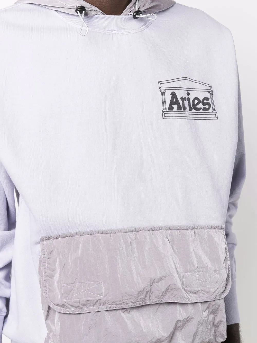 LOGO-FRONT PATCH POCKET HOODIE LIL