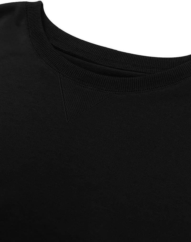 OPOIPIN Women's Fall Long Sleeve Crew Neck Sweatshirt Pullover Top with Pocket