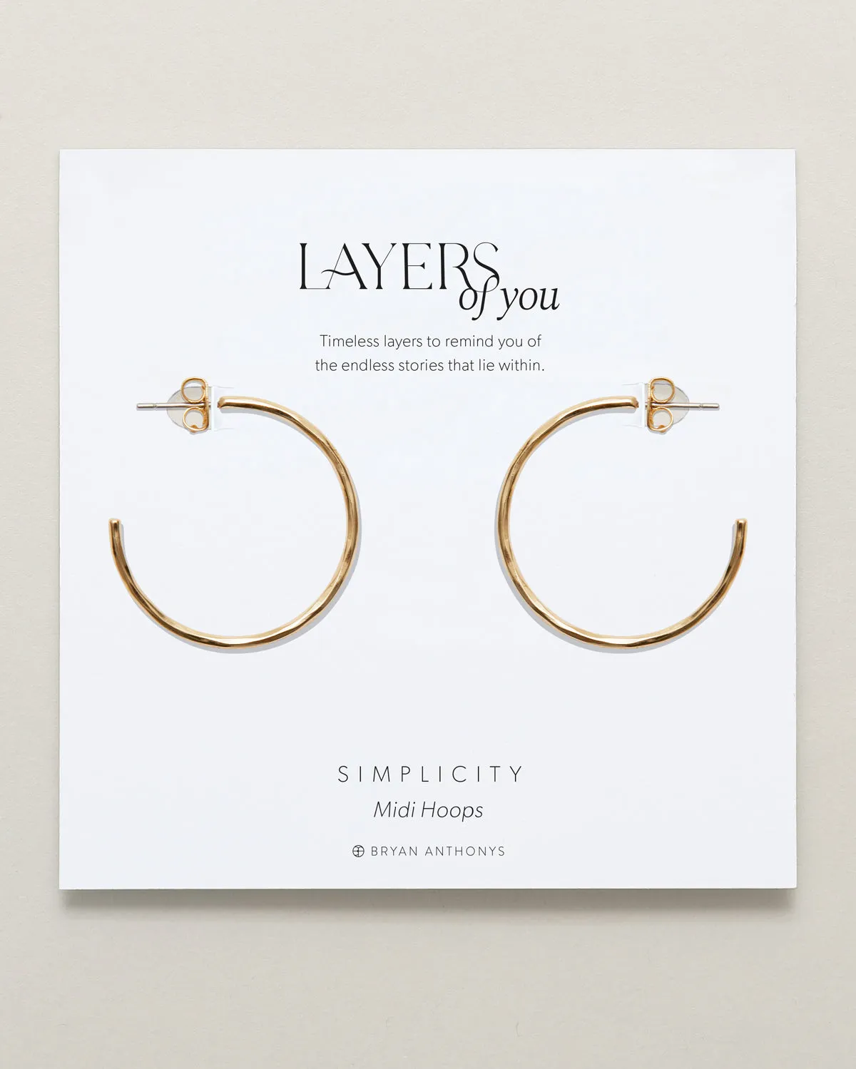Simplicity Midi Hoop Earrings