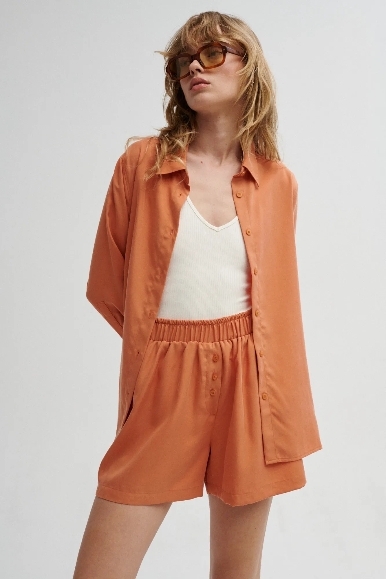 Tencel™ shorts / 09 / 11 / peach sorbet