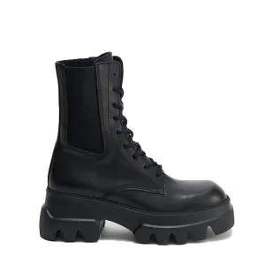 Vitello Black Combat Boots Vitello Black Combat Boots
