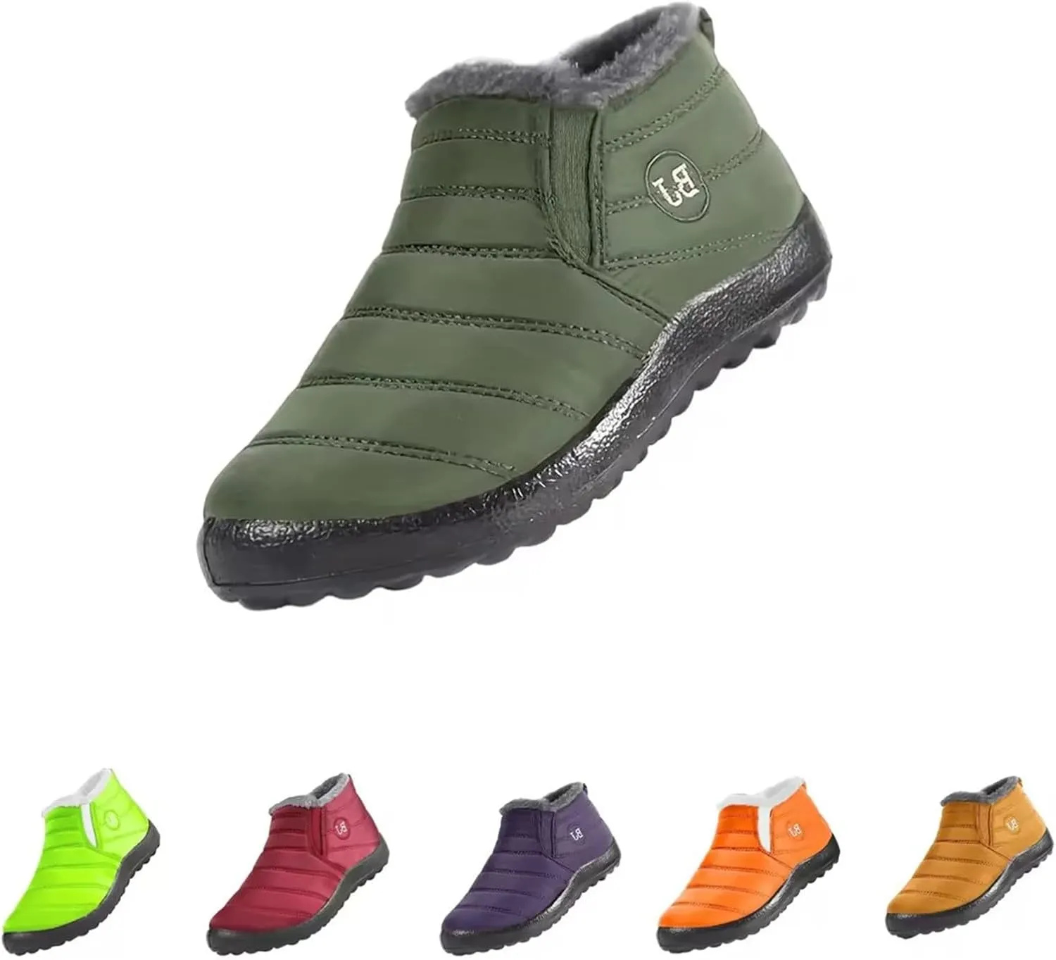 Women's Winter Boots Wide Width Adults Lined Snow Boots for Women Warm Fur Lined Barefoot Shoes Grounded Footwear Hiking Womens Fall Shoes Men's Winter Booties